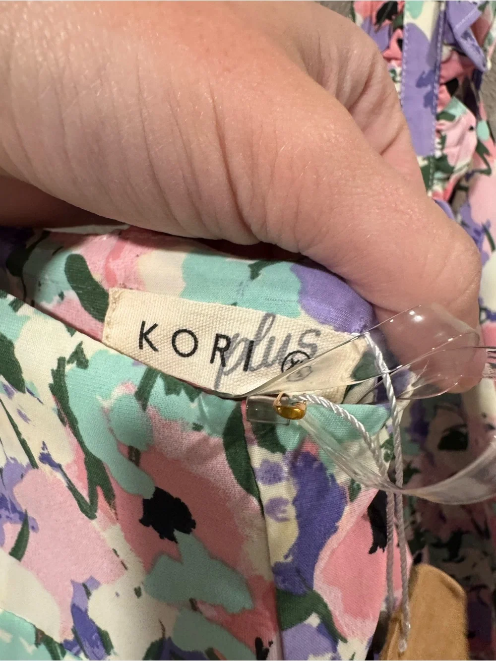 NWT Kori Plus Floral Wide Leg Jumpsuit - Picture 7 of 8